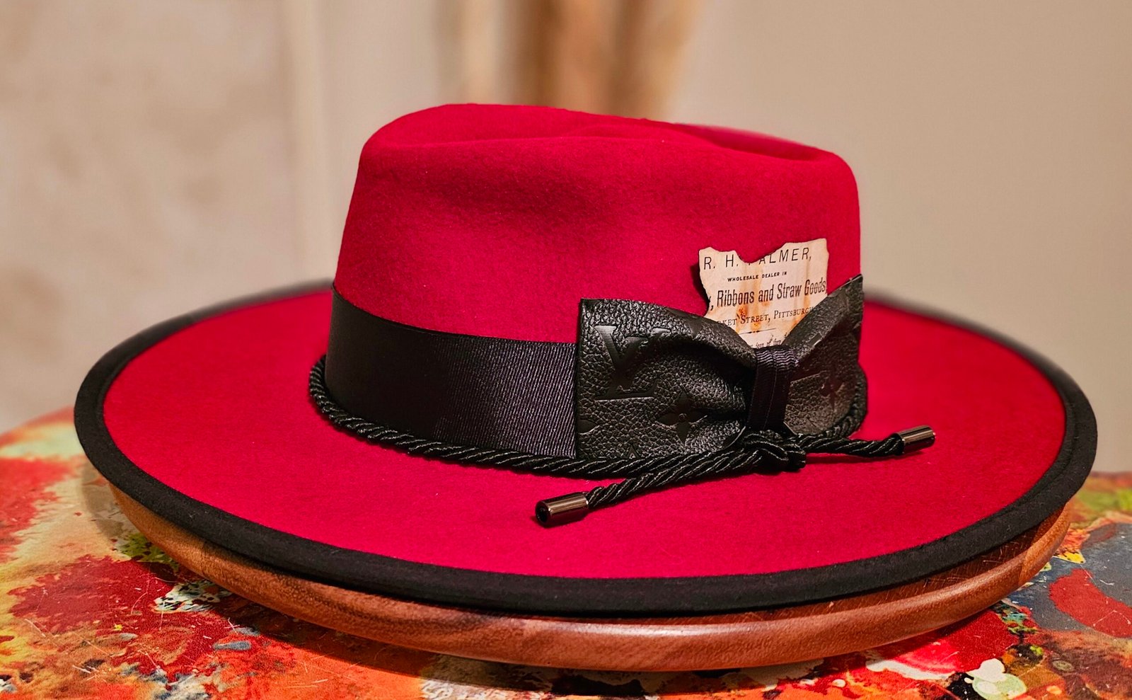 Black sits well on Red
