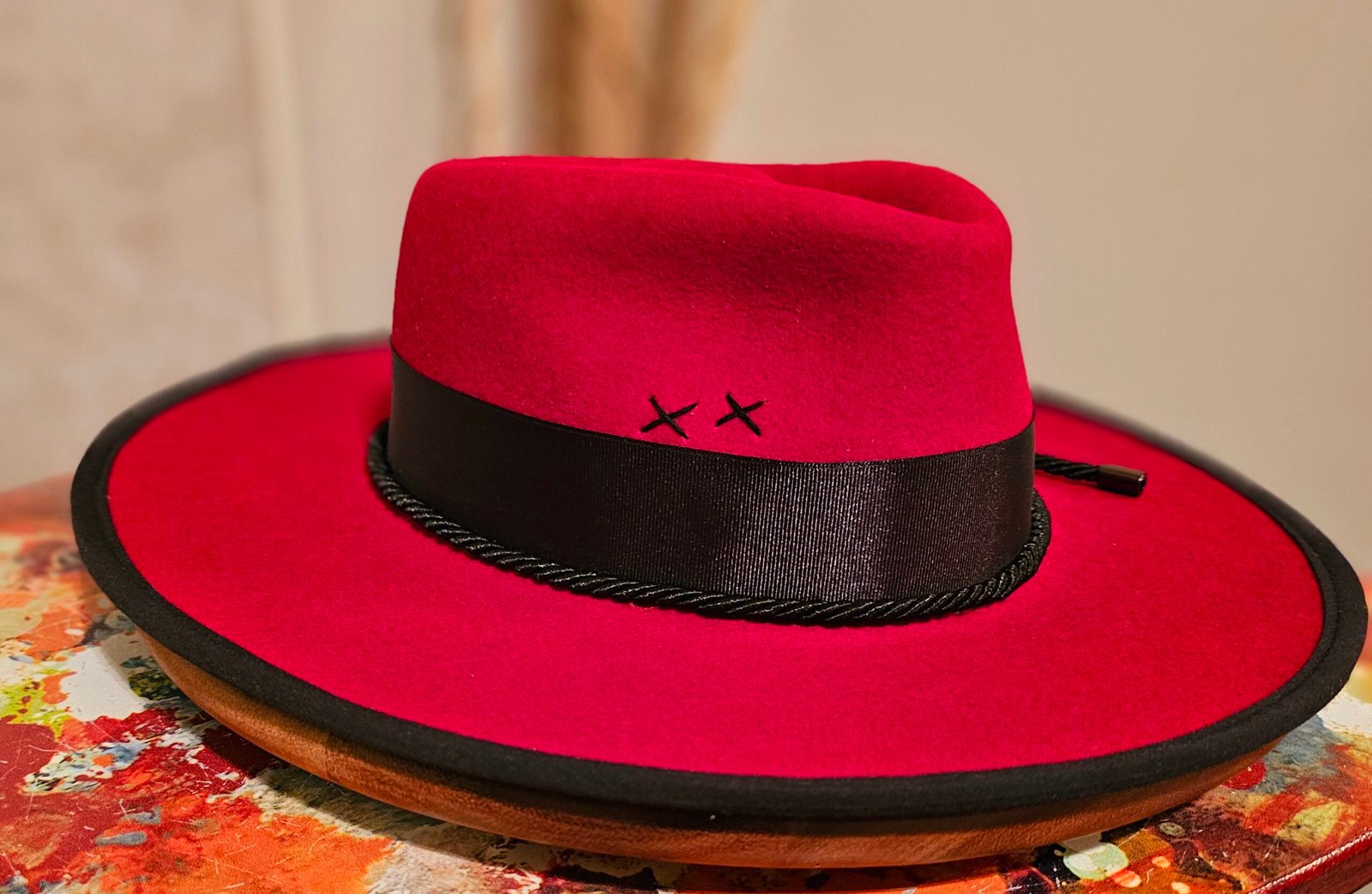Black sits well on Red