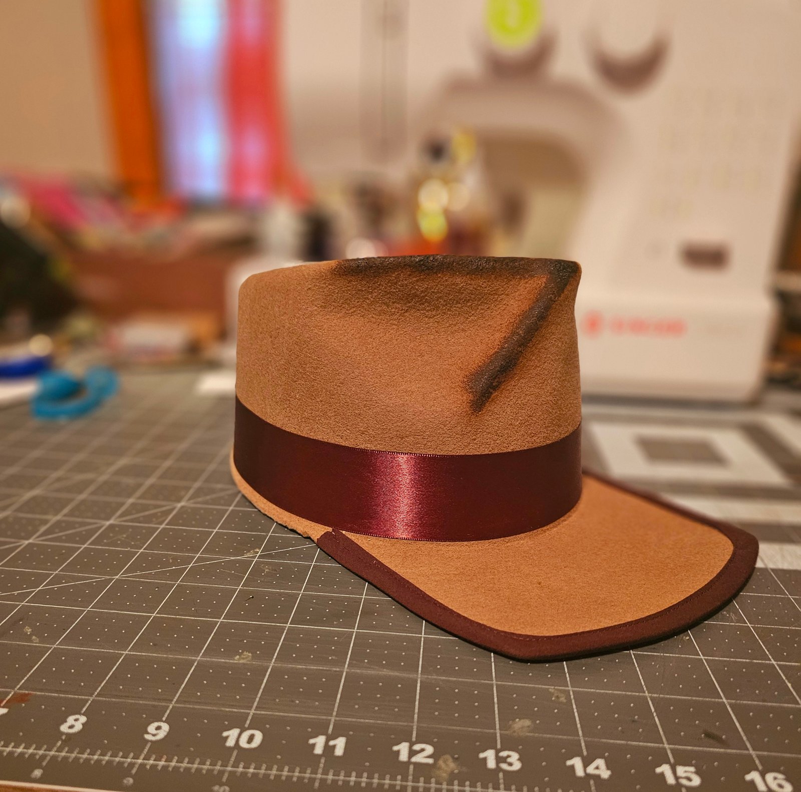 Khaki Fedora Cap