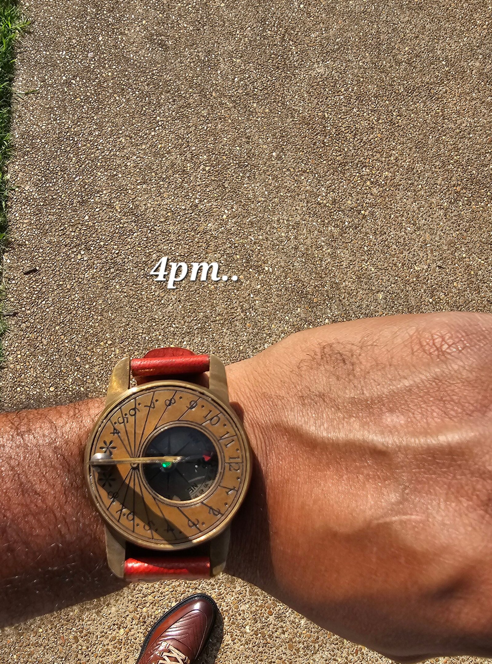 Sundial Compass Watch