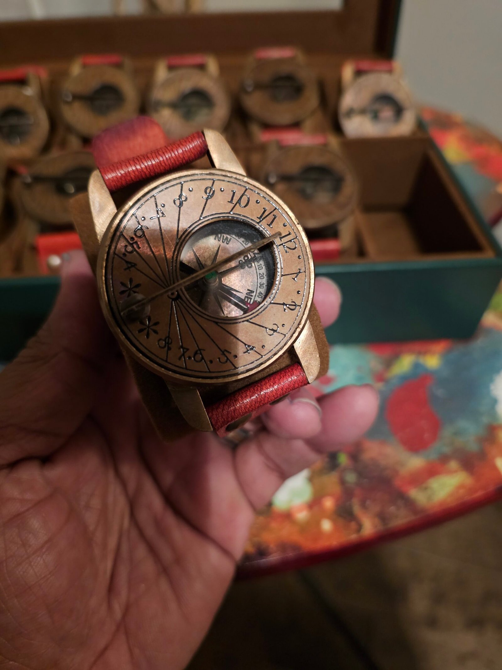 Sundial Compass Watch