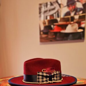 Plaid on Burgundy