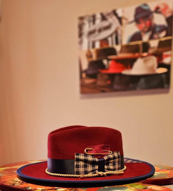 Plaid on Burgundy