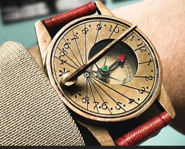 Sundial Compass Watch